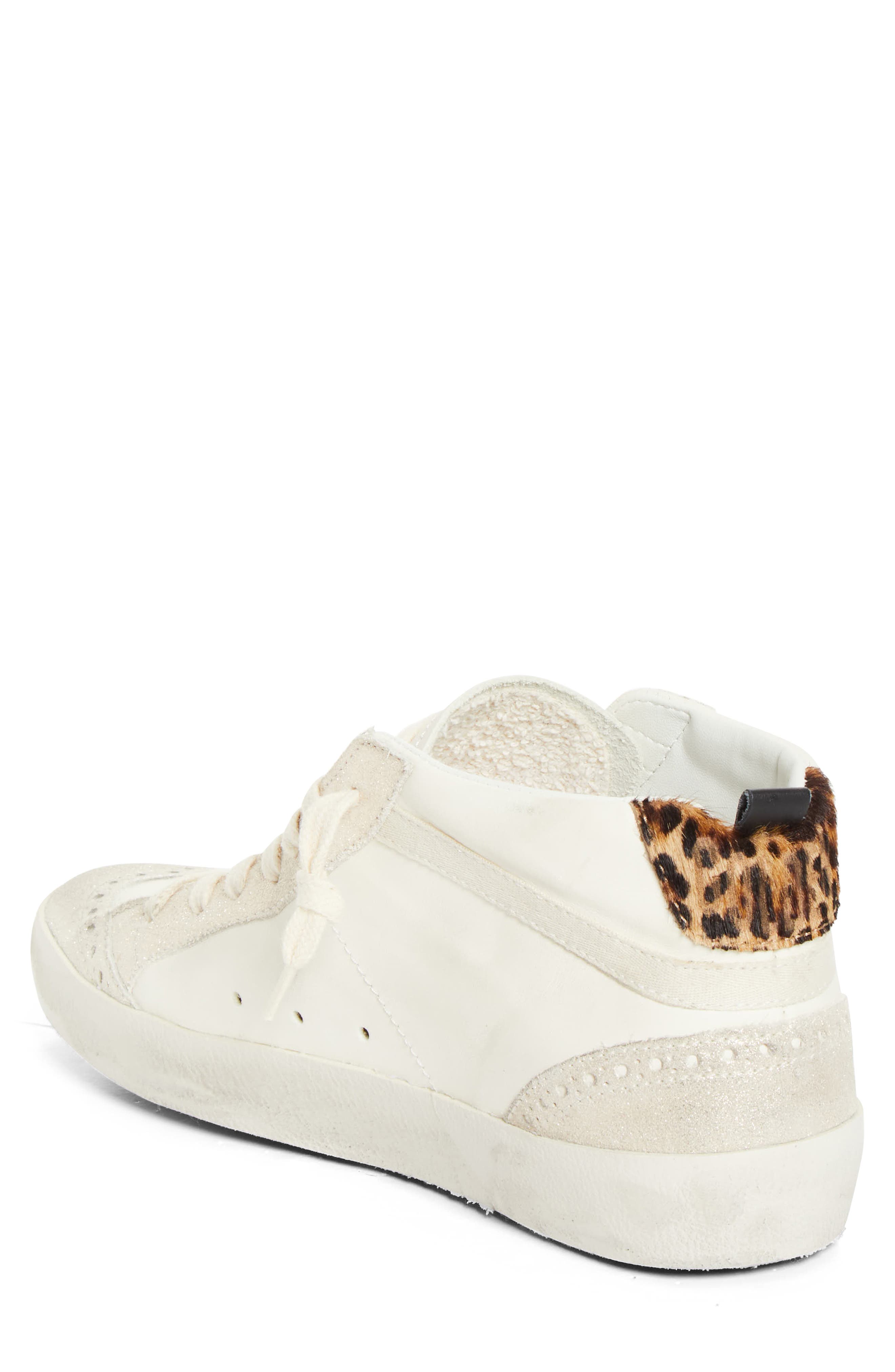 Golden Goose Mid Star Sneaker, Alternate, color, White/ Platinum/ Leo