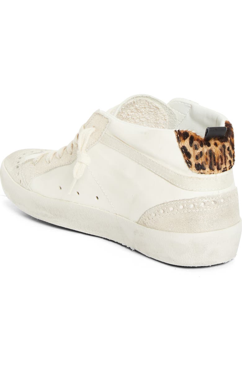 Golden Goose Mid Star Sneaker, Alternate, color, White/ Platinum/ Leo