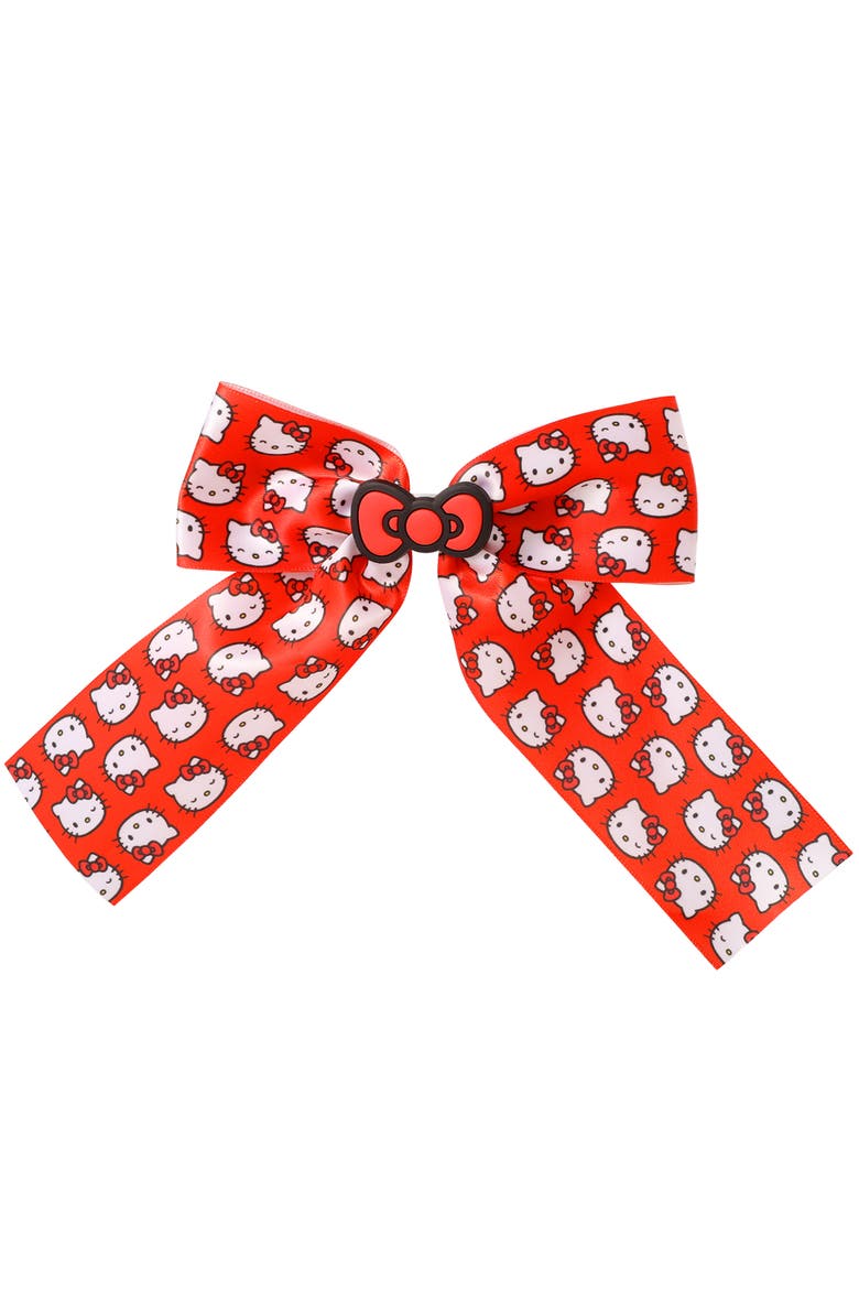 Hair Bow Barrette Official License, Sanrio Hair Accessories, Main, color, Red
