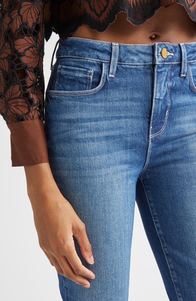 L'AGENCE Margot High Waist Skinny Jeans, Alternate, color, Baja