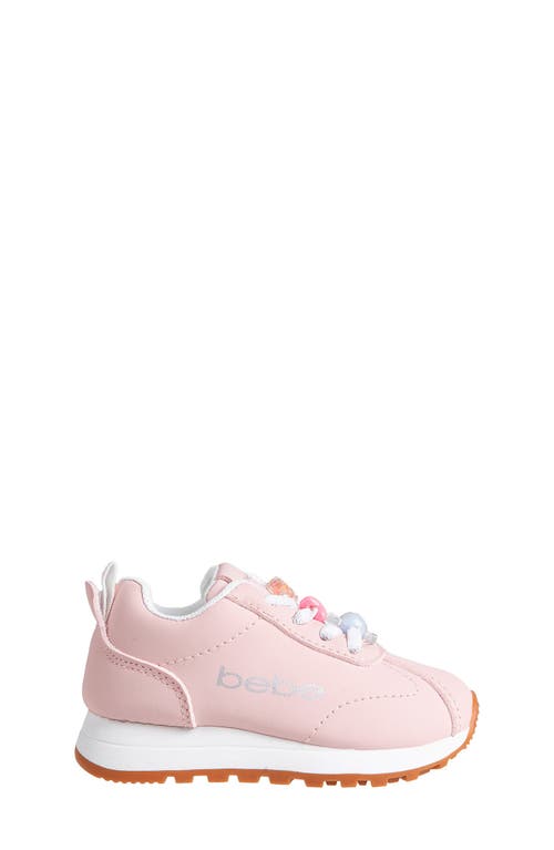 Bebe Kids' Charm Glitter Jogger Sneaker In Blush