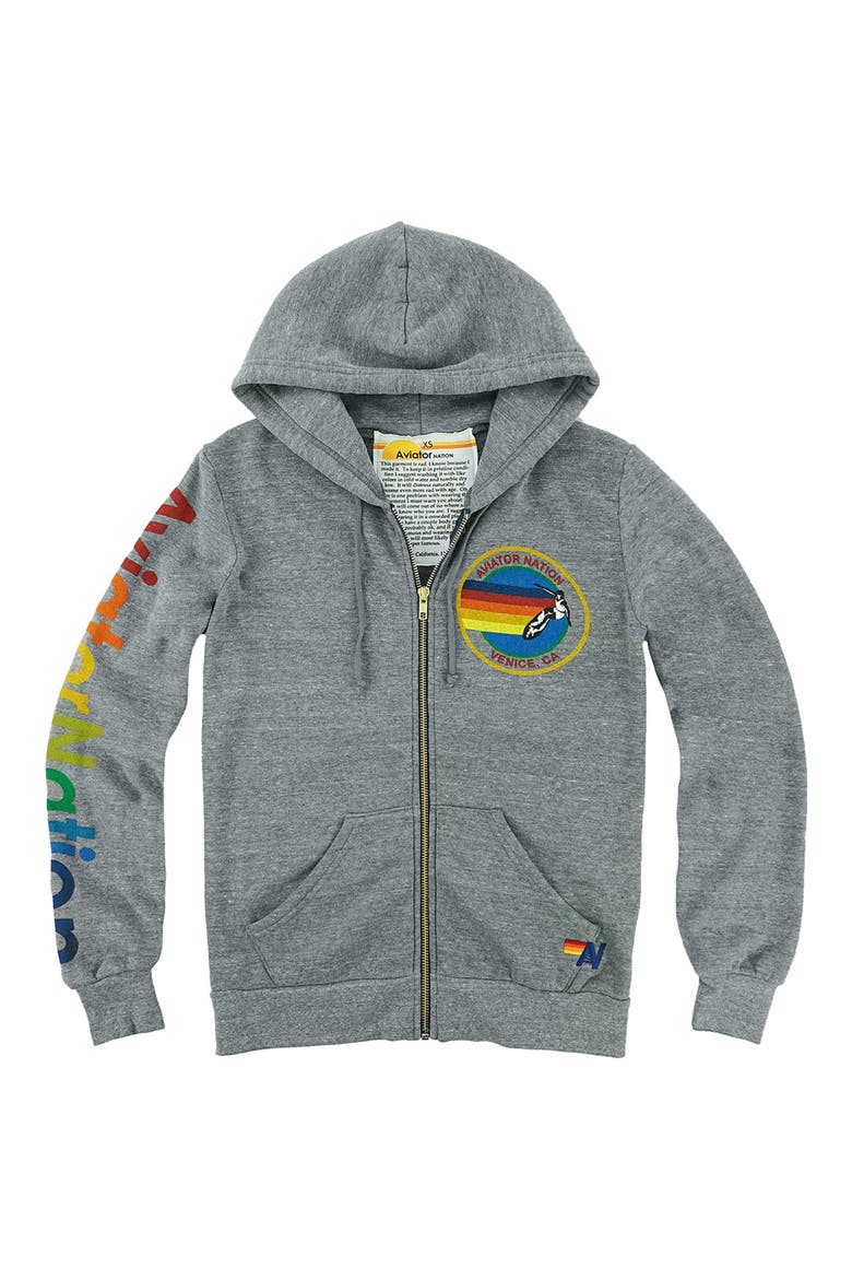 Women's Zip Hoodie, Main, color, HEATHER