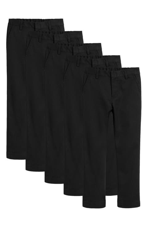 Kids' 5-Pack Straight Leg Uniform Pants