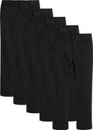 NEXT Kids' 5-Pack Straight Leg Uniform Pants