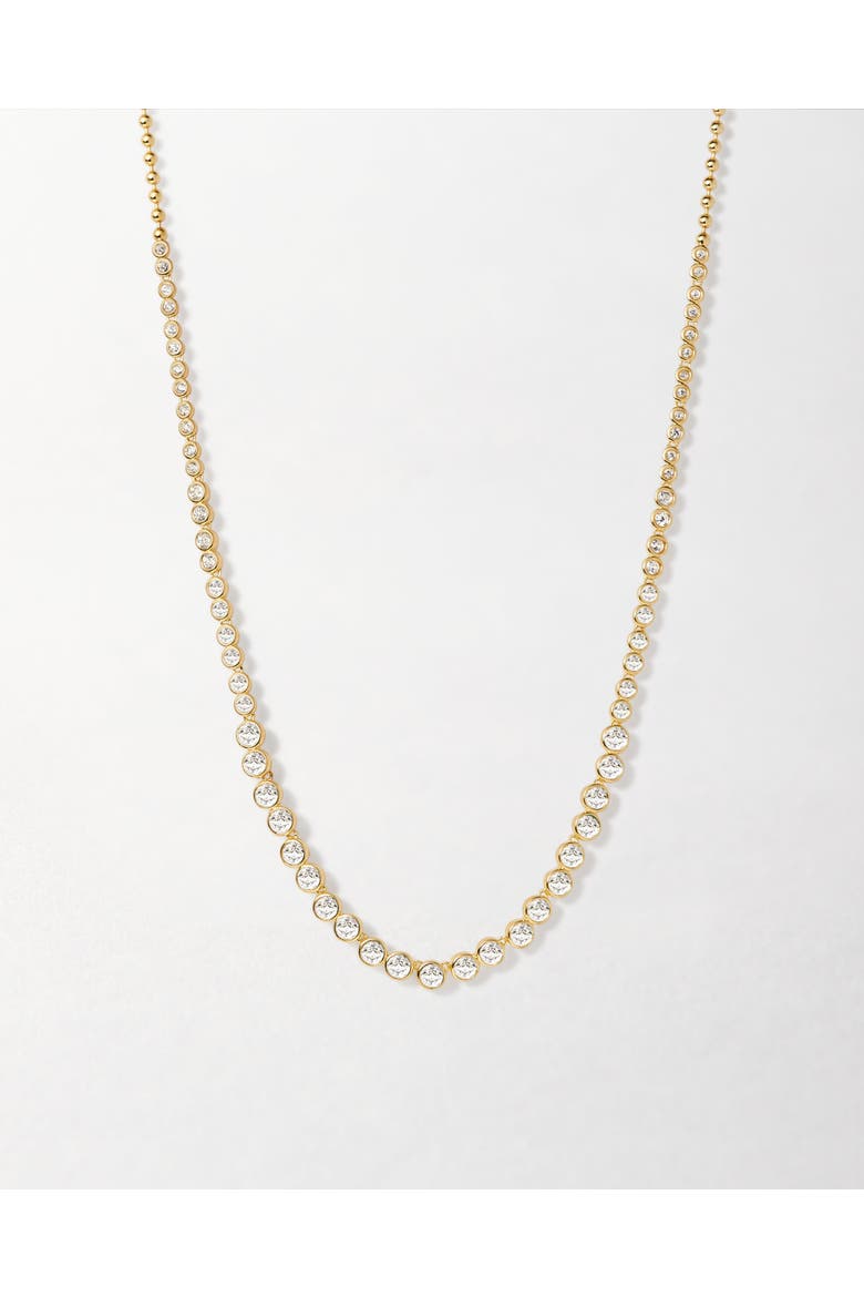 Serena Tennis White Necklace, Main, color, White