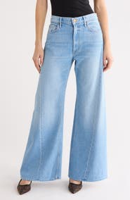 MOTHER Lemon Twist High Waist Wide Leg Jeans