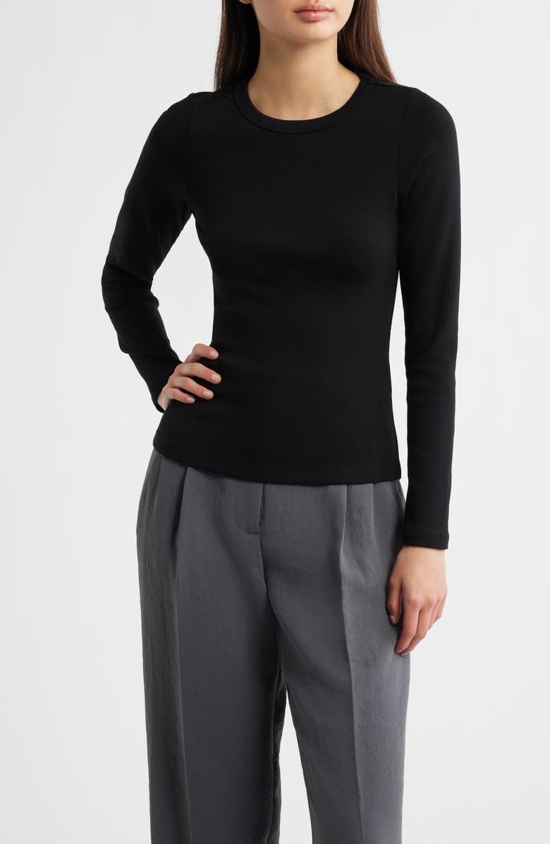ARTLESS FOREVER Valentina Bell Sleeve Top, Alternate, color, Black