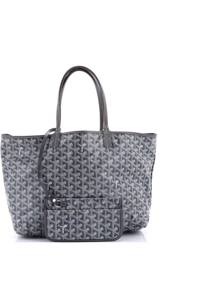 Pre-Owned Goyard Saint Louis Tote Coated Canvas PM, Alternate, color, Gray