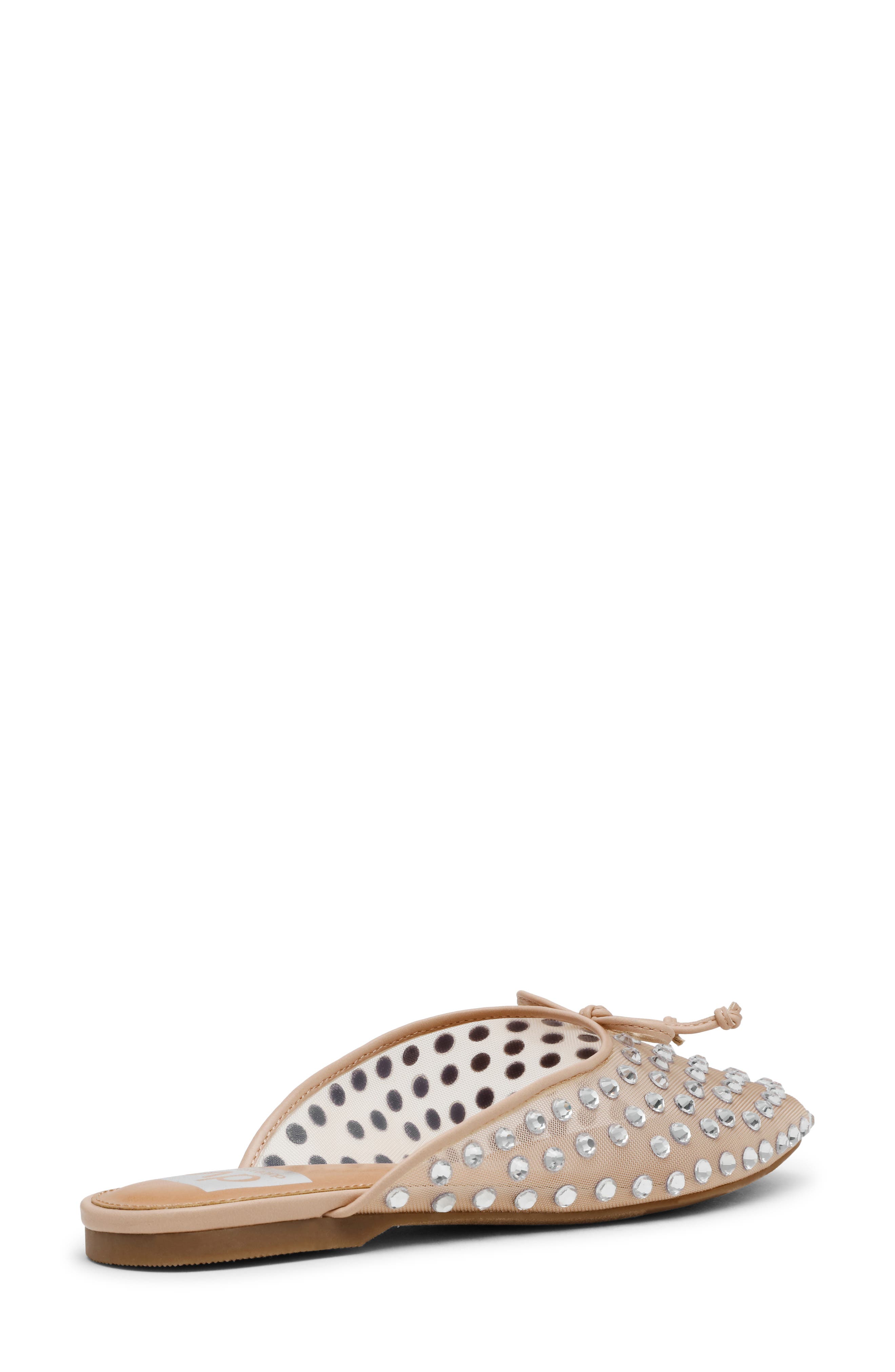 DV by Dolce Vita Misti Rhinestone Mesh Mule, Alternate, color, Nude Mesh