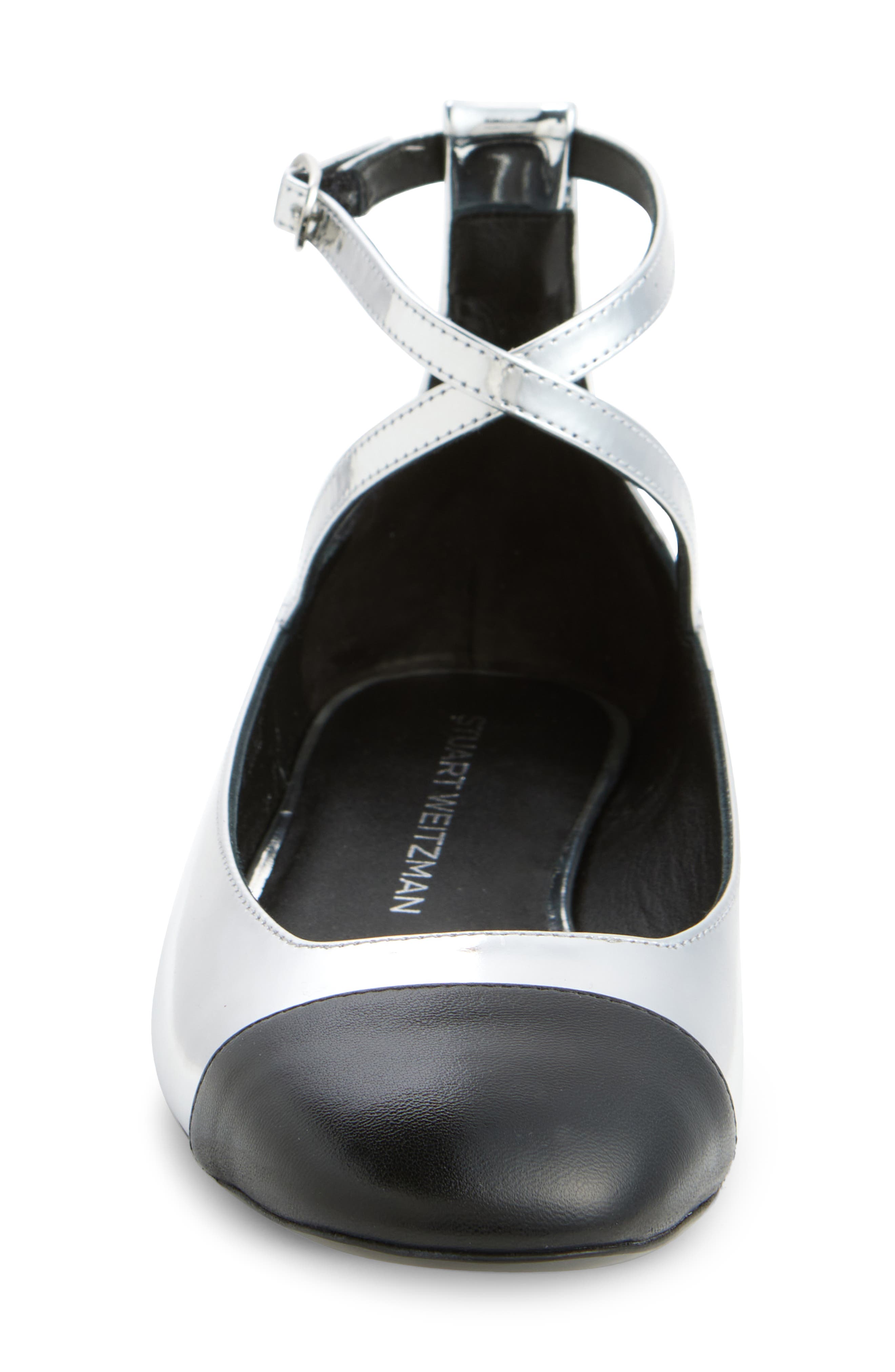 Stuart Weitzman Eden Cross Strap Ballet Flat, Alternate, color, 