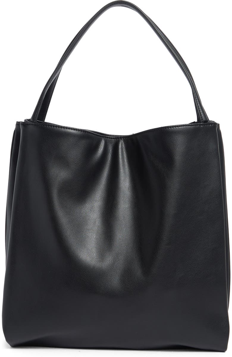 BCBG Slouchy Accordion Shoulder Bag, Main, color,