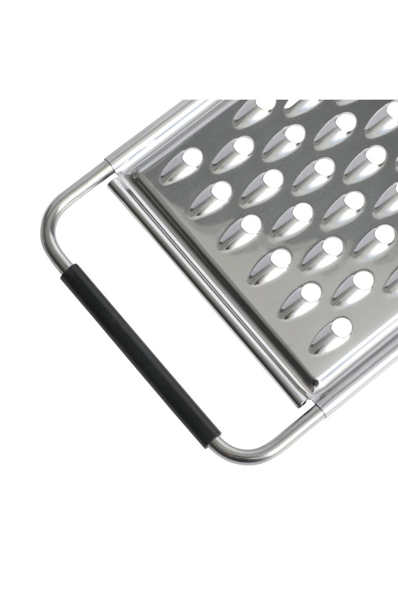 Helmsdale Flat Cheese Grater With Anti-Slip Handle, Alternate, color, Silver