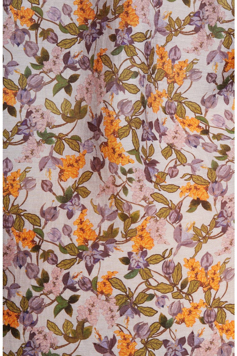 Wisteria Vine Button-Up Blouse, Alternate, color, VIOLETTA