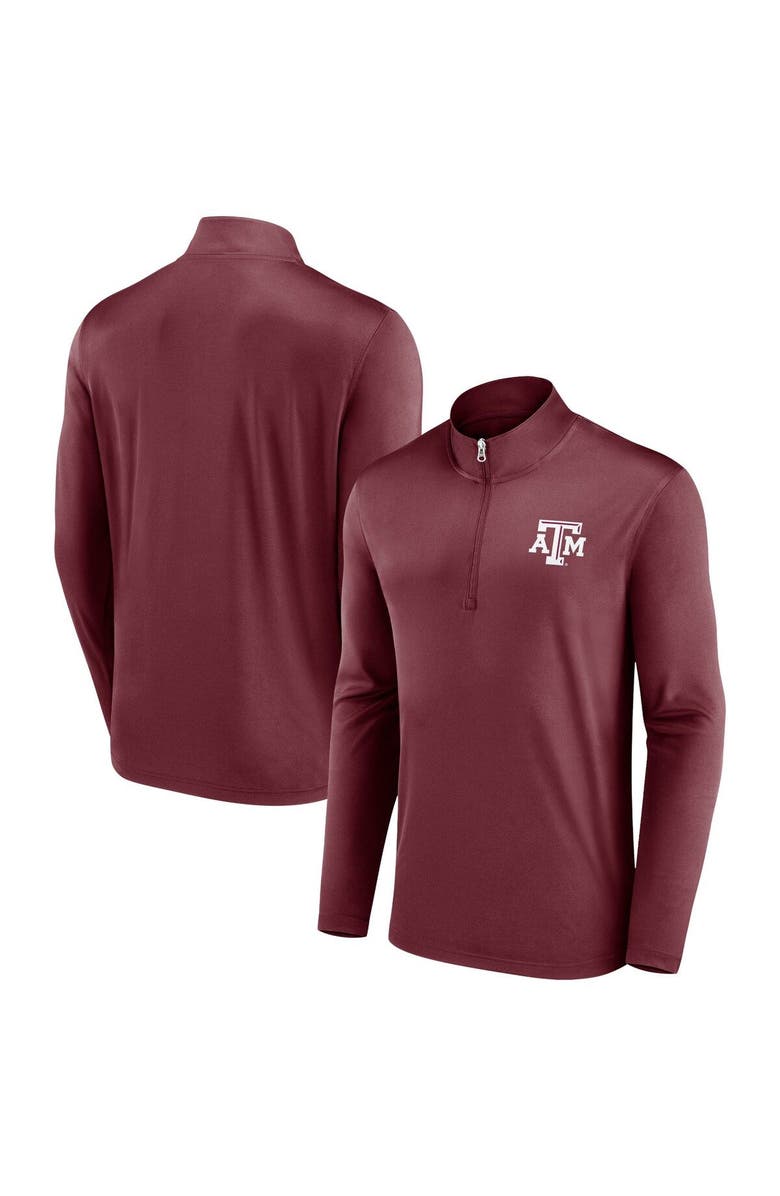 FANATICS Men's Fanatics Branded Maroon Texas A&M Aggies Underdog Mindset Quarter-Zip Top, Main, color,