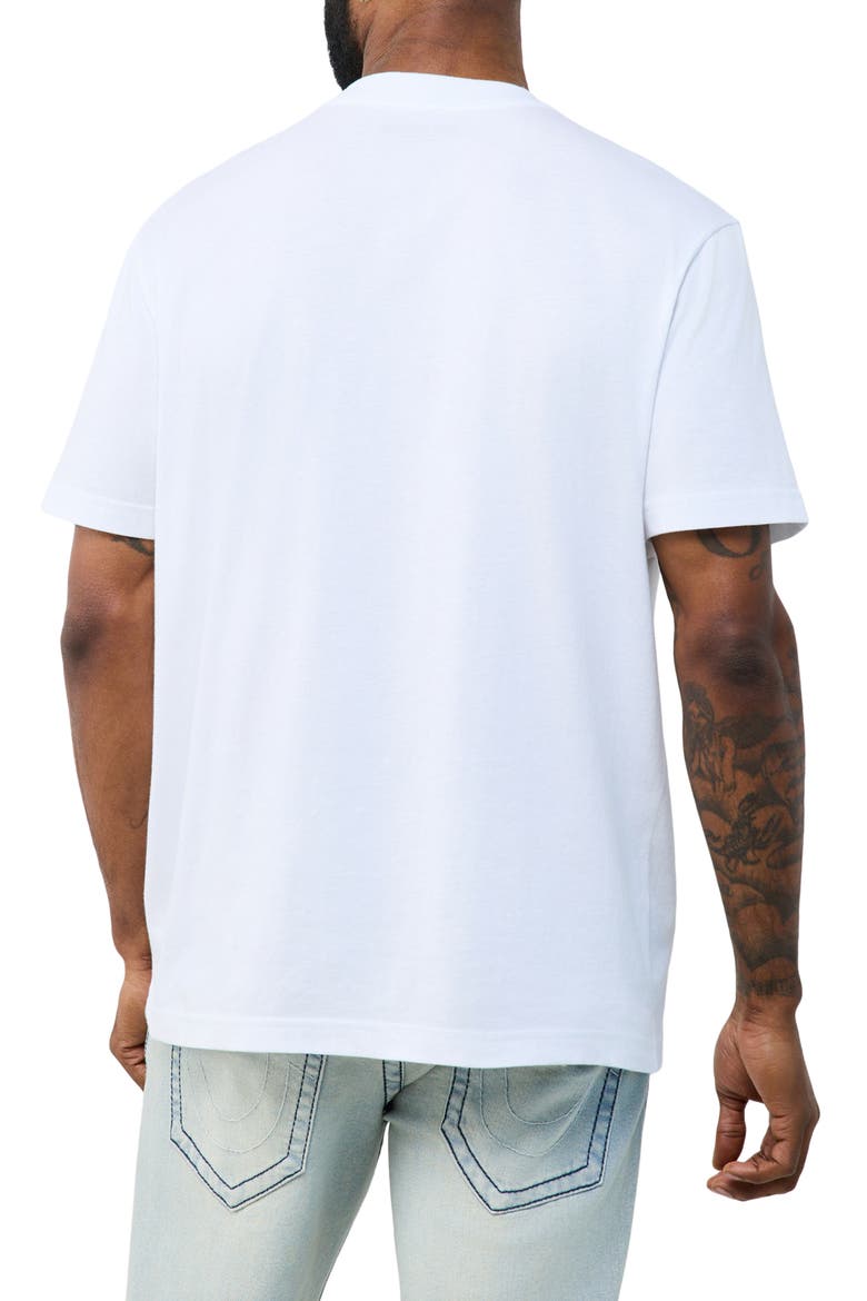 Groovy Buddha Embroidered Cotton Graphic T-Shirt, Alternate, color, OPTIC WHITE