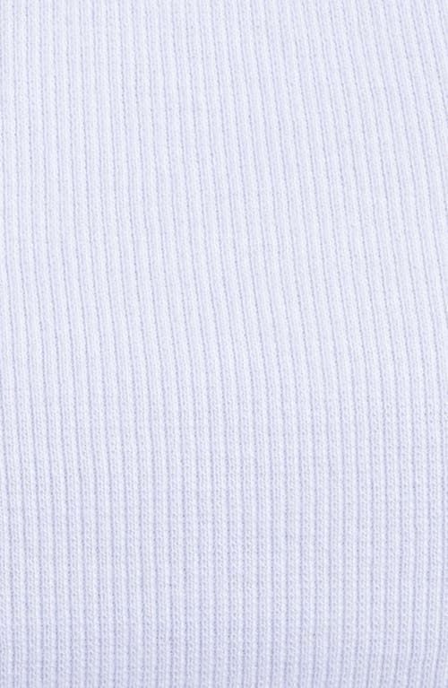 Open Edit Rib Tank In White