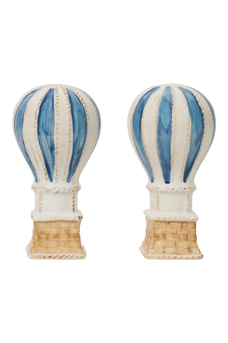 L'Amour Toujours Hot Air Balloon Salt & Pepper Shakers, Main, color, CHAMBRAY