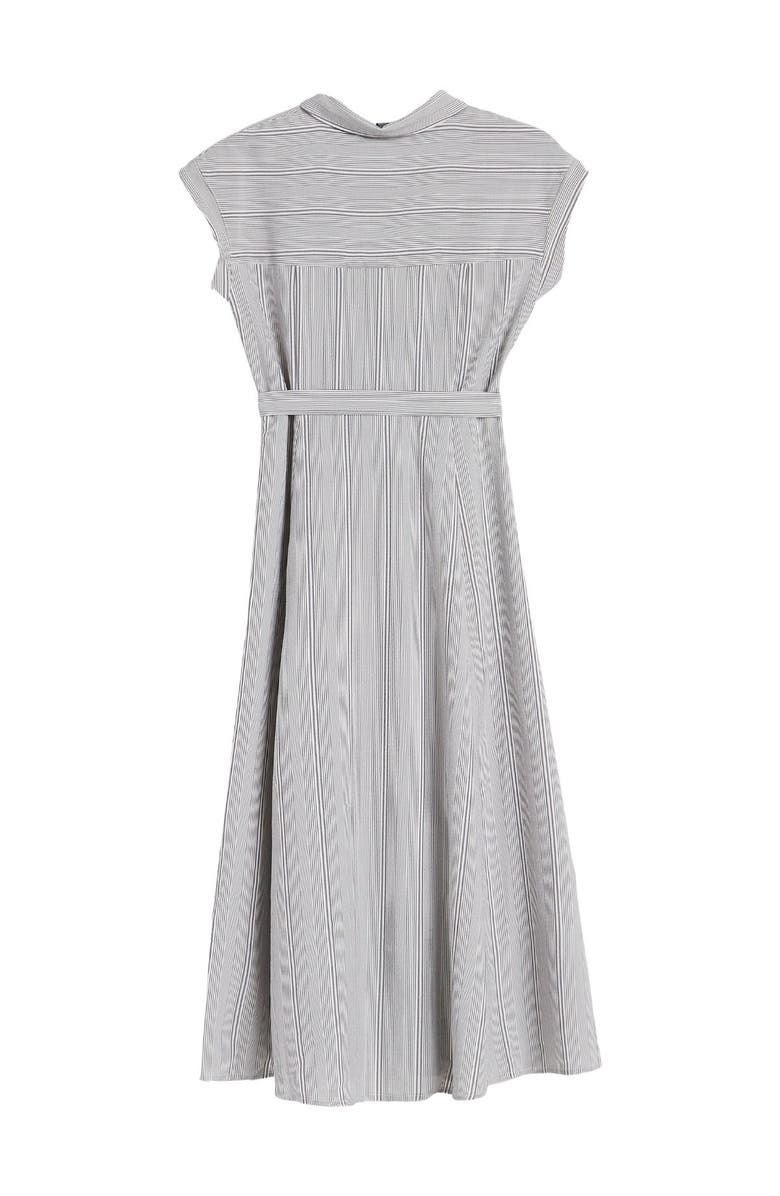 Nina Leonard Striped Button Front Midi Dress, Alternate, color, 