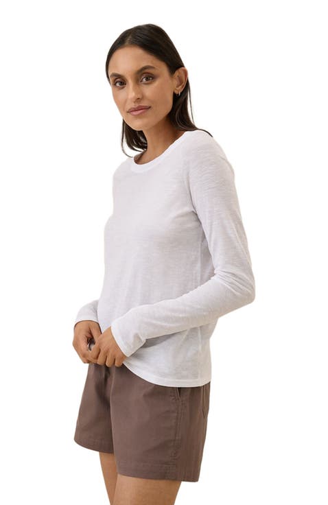 Organic Cotton Featherweight Slub Long Sleeve Tee