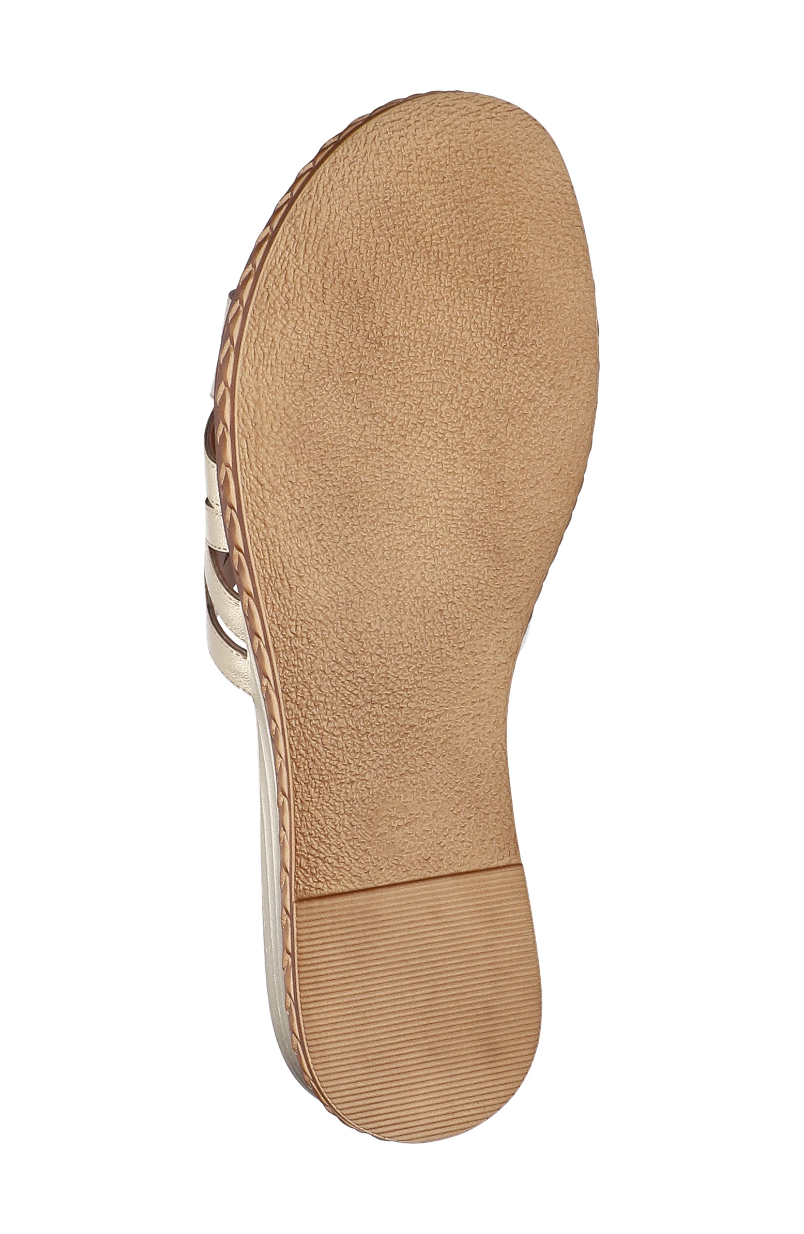 Edda Slide Sandal, Alternate, color, CHAMPAGNE