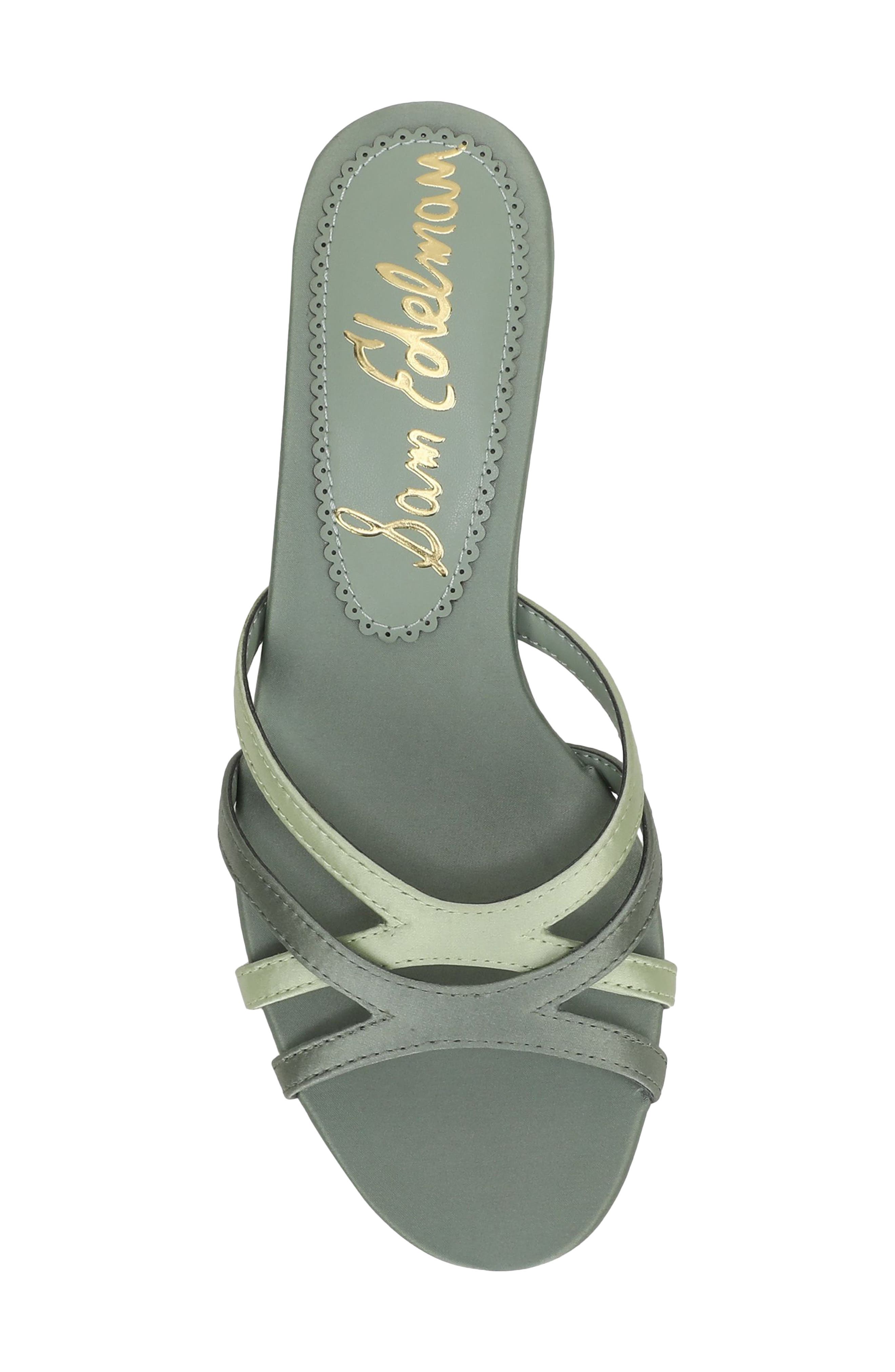 Camille Kitten Heel Sandal, Alternate, color, SAGE SKY MULTI
