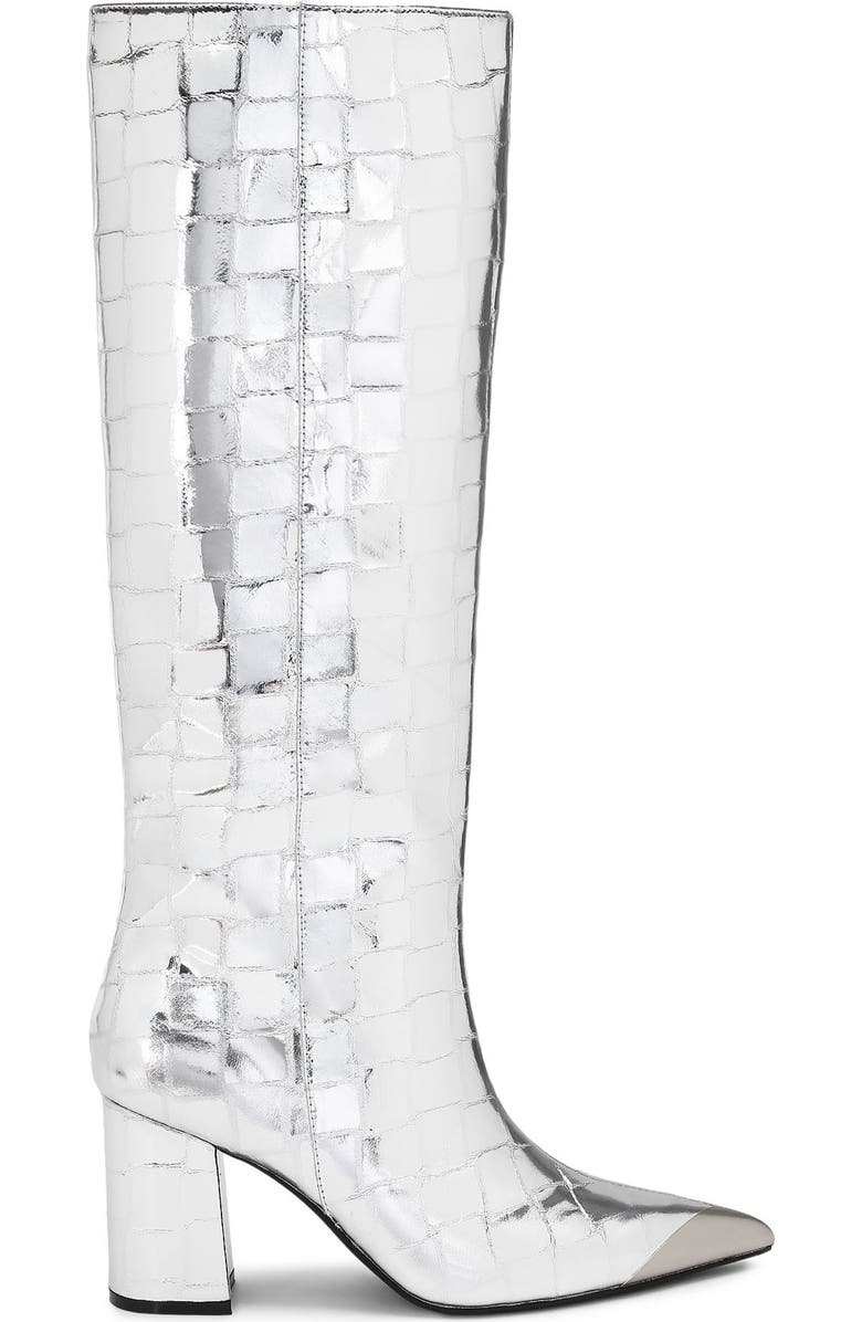 Kurt Geiger London Regent Knee High Boot, Main, color, Silver