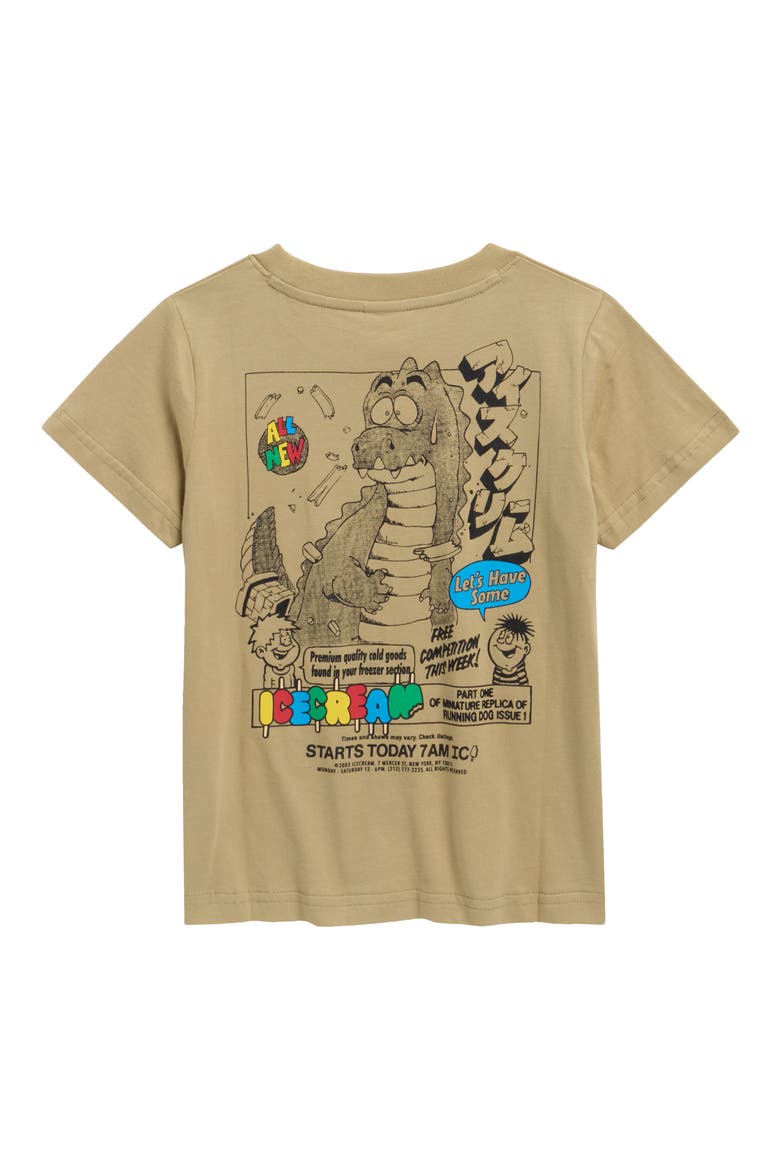 Kids' Dino Graphic T-Shirt, Alternate, color, TWILL