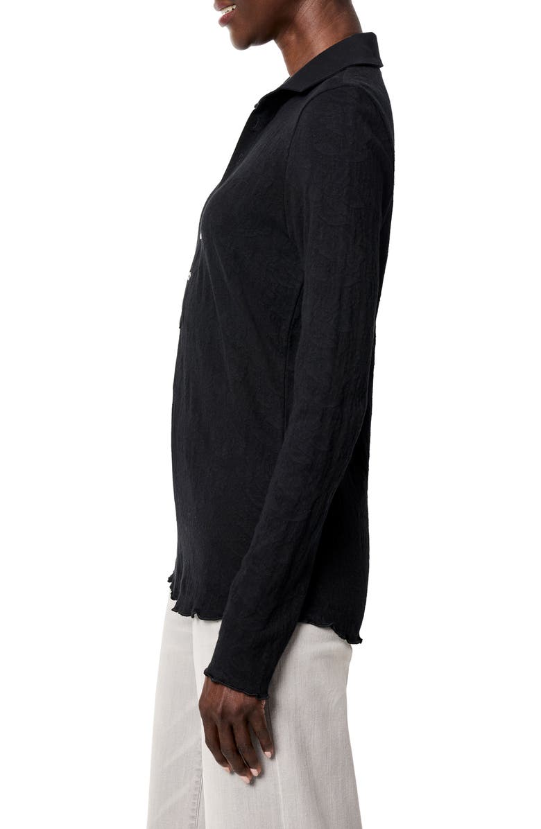 NIC+ZOE Collared Lace Jacquard Knit Top, Alternate, color, 