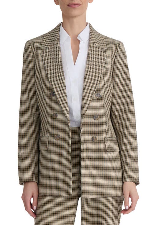 Houndstooth Longline Blazer