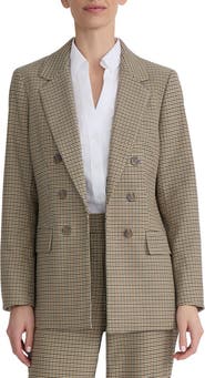 Jones New York Houndstooth Longline Blazer