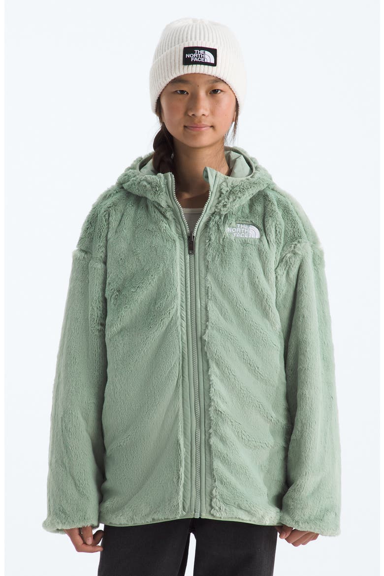 Kids' Shasta Water Repellent Reversible Hooded Jacket, Alternate, color, SLATE MOSS