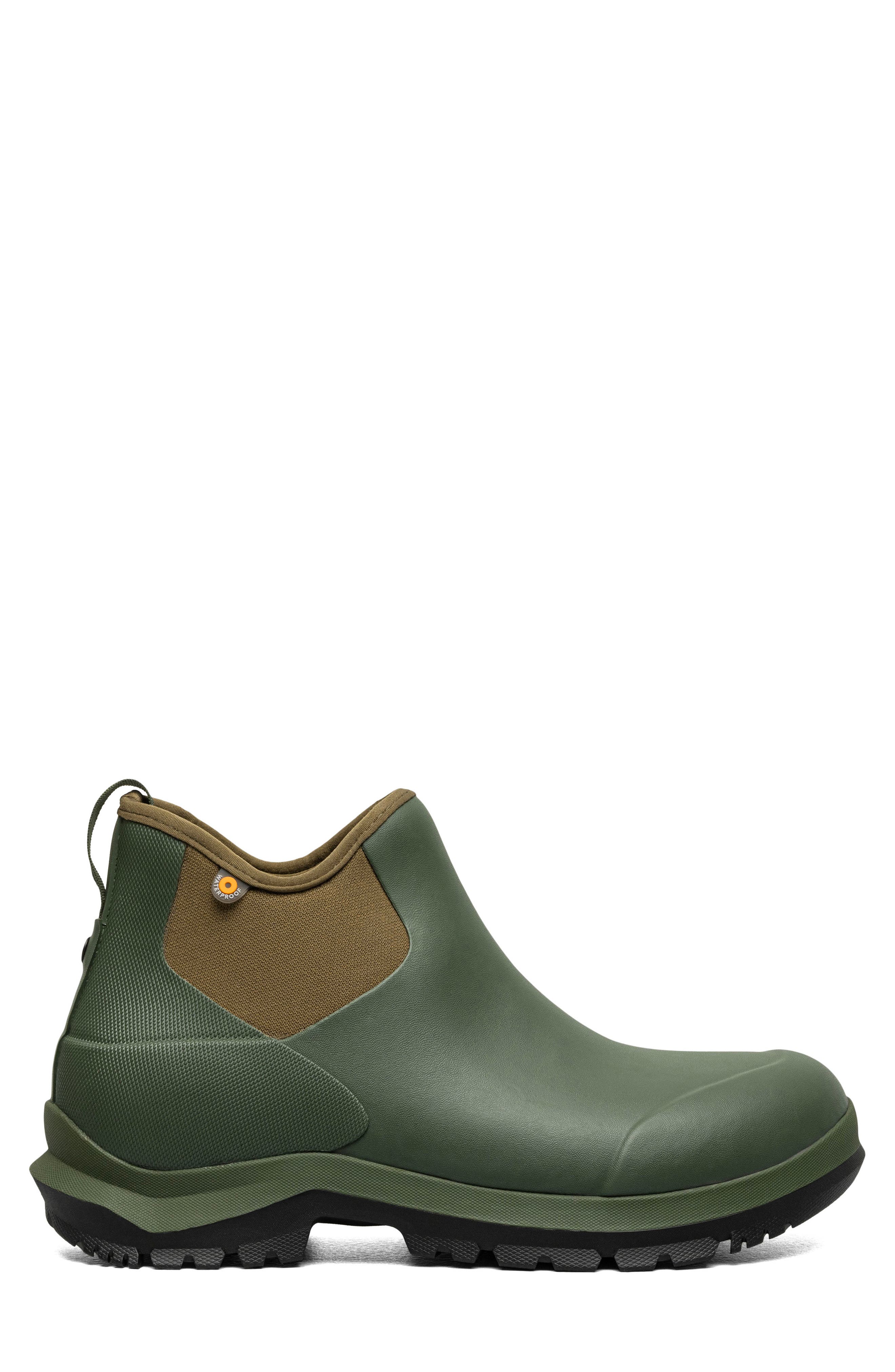 Bogs Sauvie Waterproof Chelsea Boot, Alternate, color, Dark Green