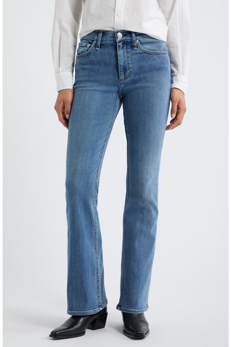 Flexi Peyton Mid Rise Full Length Bootcut Jeans, Main, color, ACCORD