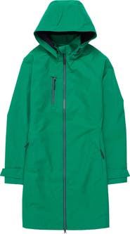 Seasalt Cornwall Coverack Waterproof Organic Cotton Raincoat with Removable Hood
