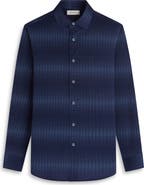 Bugatchi James OoohCotton® Gradient Geo Print Button-Up Shirt