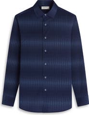 Bugatchi James OoohCotton® Gradient Geo Print Button-Up Shirt