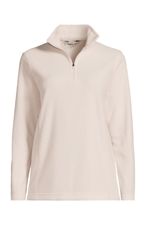 Lands' End Anyweather Fleece Quarter Zip Pullover In Neutral