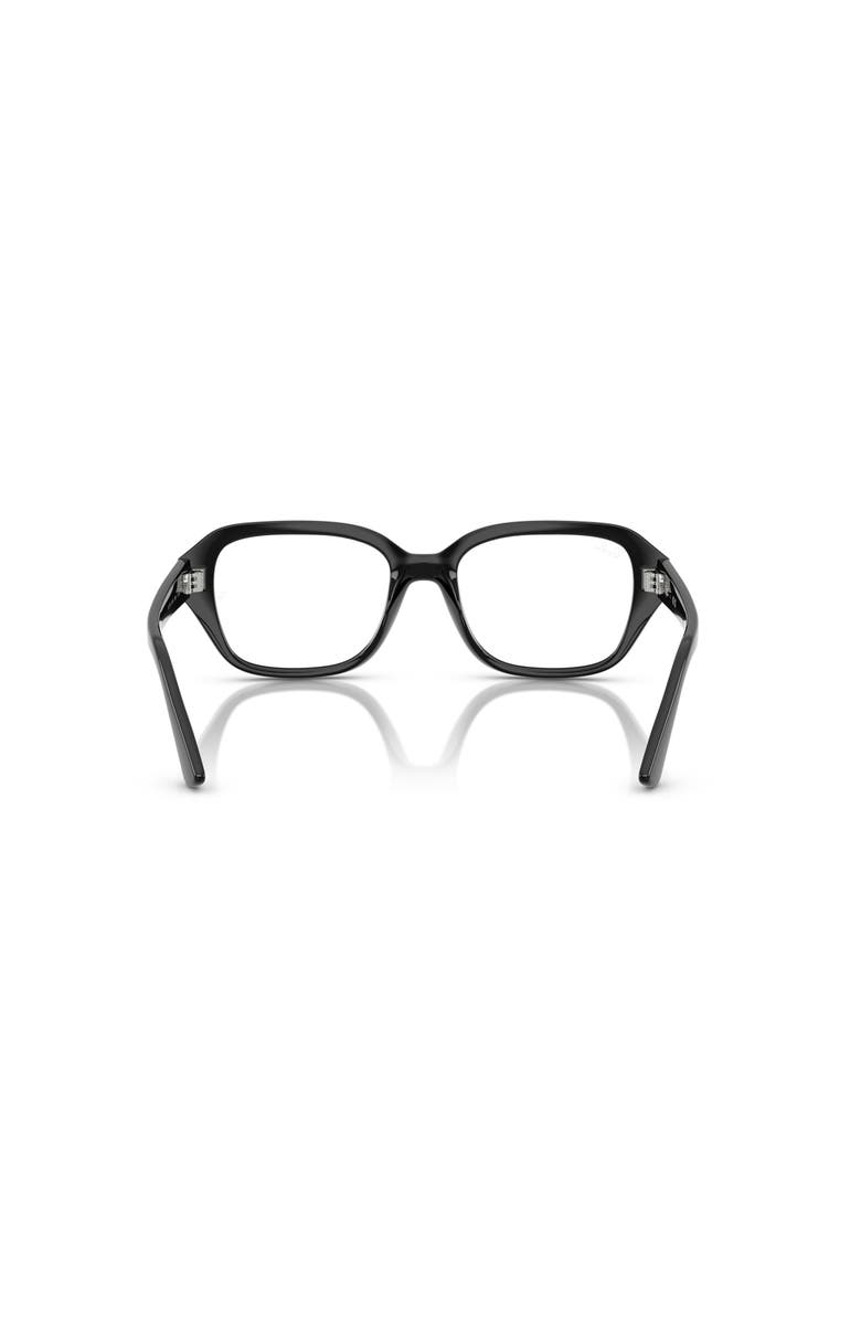 Ray-Ban 51mm Square optical glasses, Alternate, color, Black