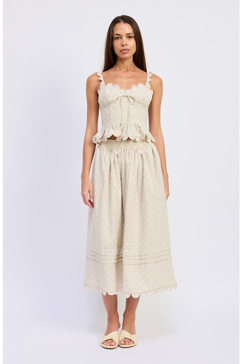 Elise Embroidered Peplum Top, Alternate, color, NATURAL IVORY