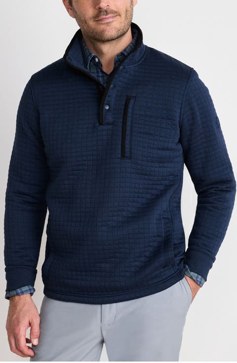 Quilted Quarter Snap Pullover