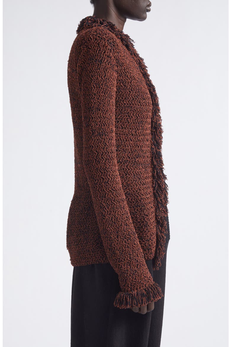Nilo Textured Jacquard Top, Alternate, color, BLACK/ COPPER