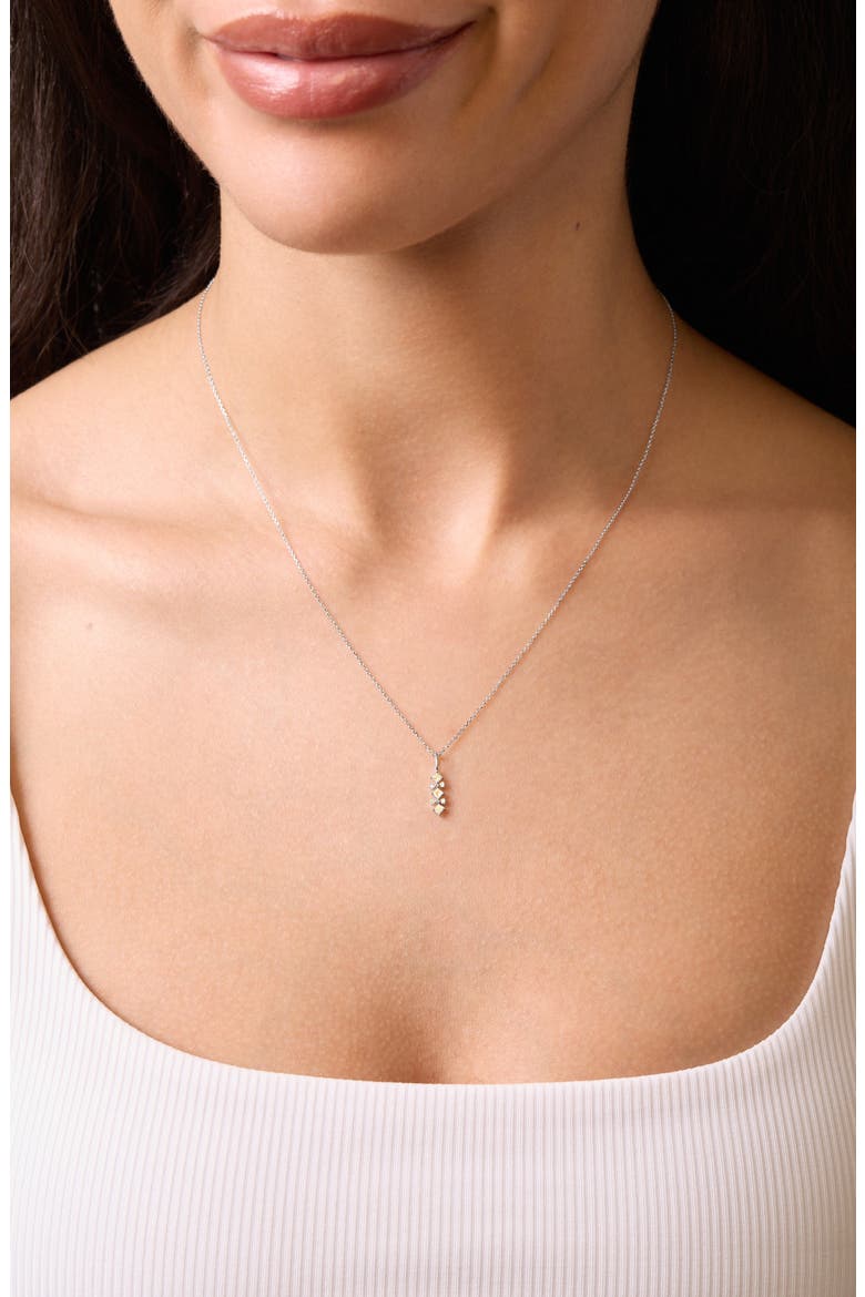 Getty Diamond Pendant Necklace, Alternate, color, 18K WHITE GOLD