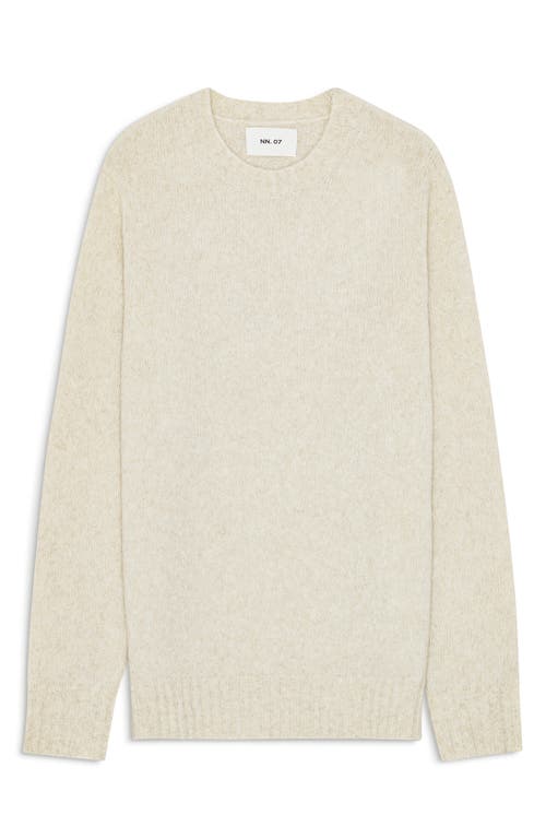 Nn07 Lee 6598 Wool Blend Crewneck Sweater In White