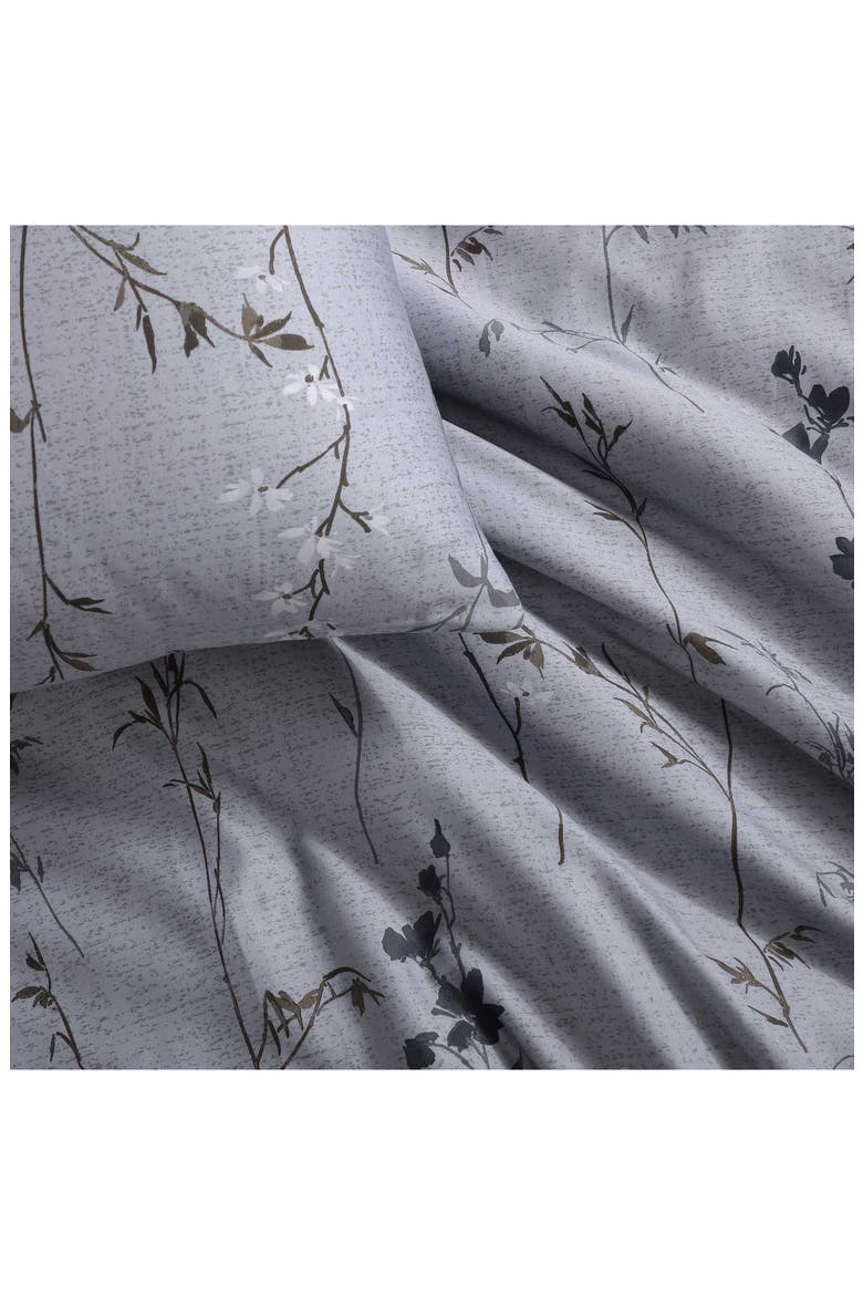 Wildflower Cotton Duvet & Shams Set, Alternate, color, MEDIUM PURPLE