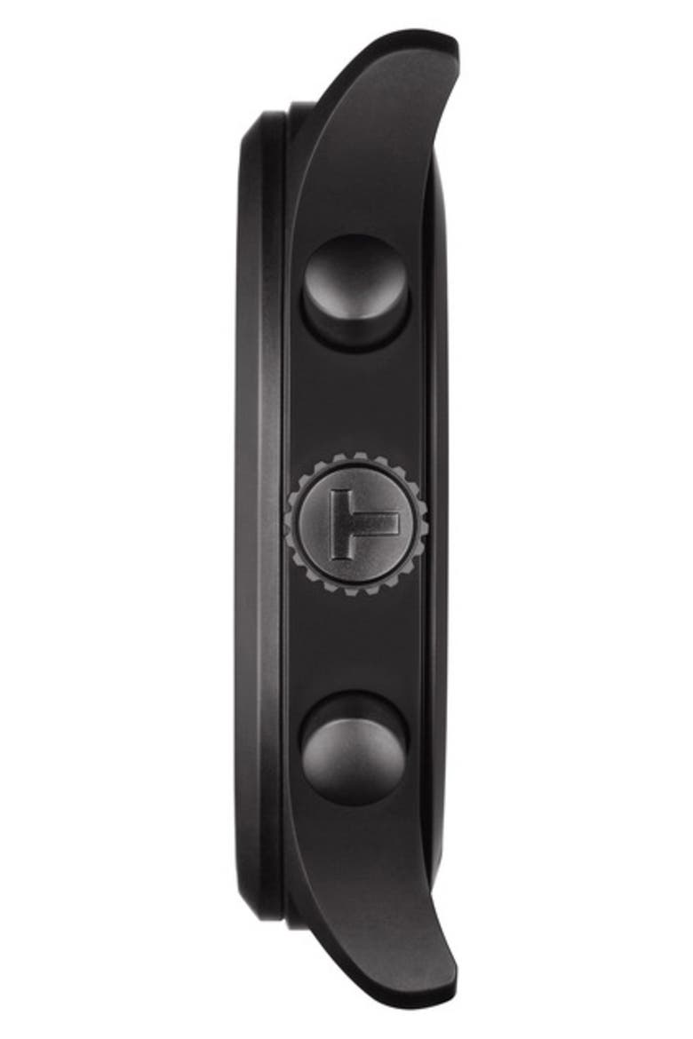 Chrono LX Twill Strap Swiss Quartz Watch, 45mm, Alternate, color, BLACK