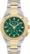 FERRAGAMO Edge Chronograph Two-Tone Bracelet Watch, 42mm
