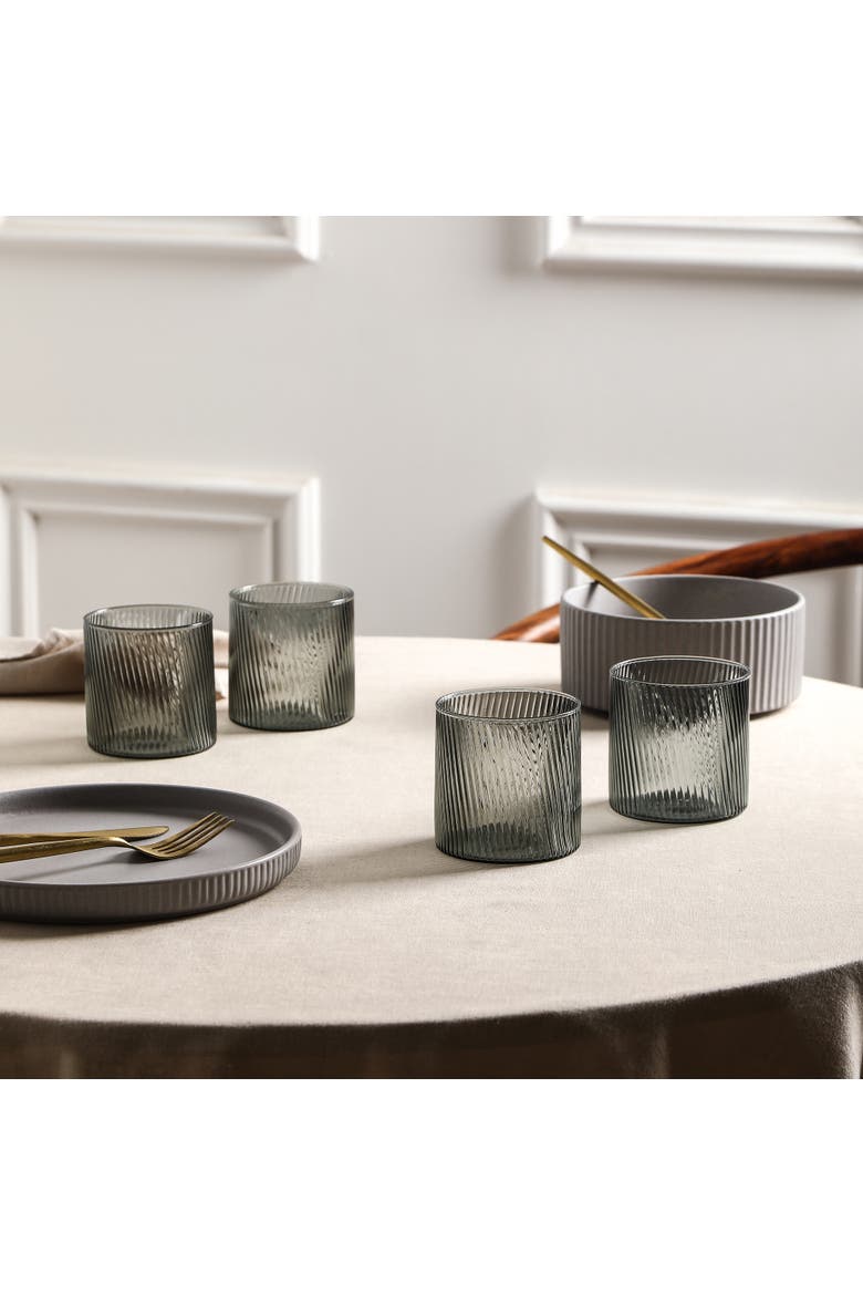Haven Glassware 8-Piece Set, Borosilicate Glass, Alternate, color, Grey