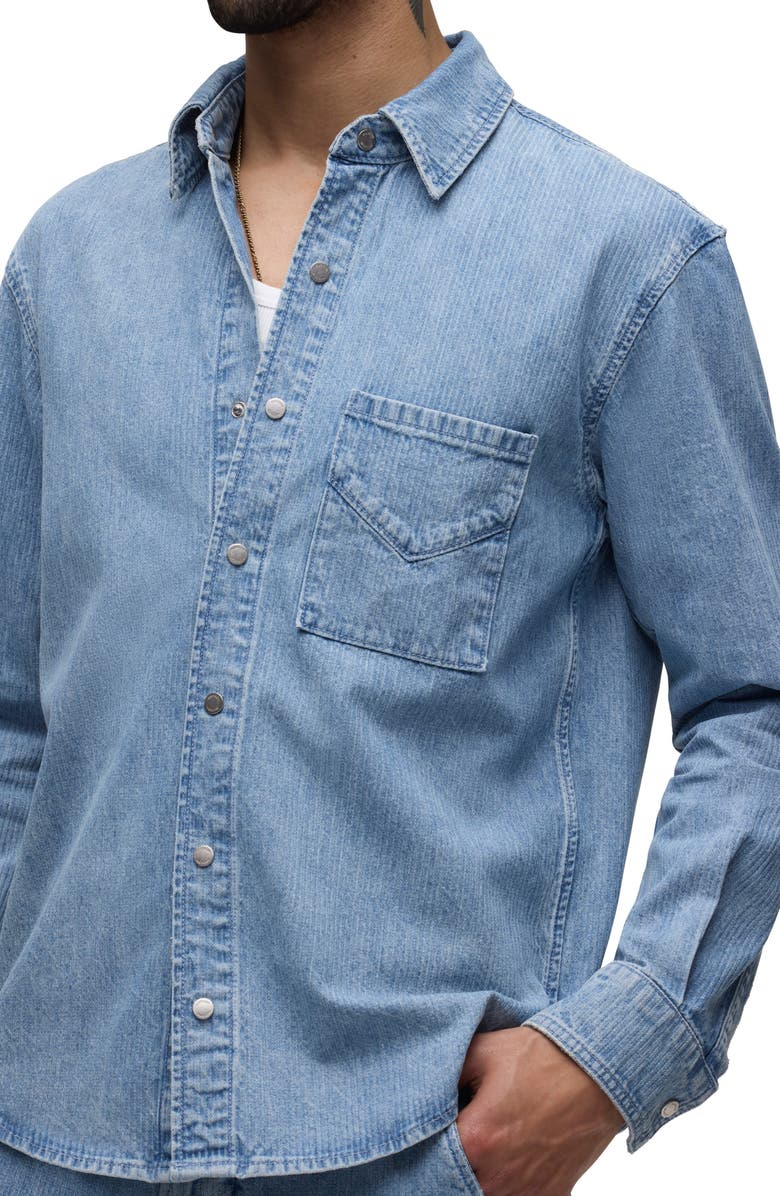 Hudson Jeans Denim Snap-Up Shirt, Alternate, color, Camden