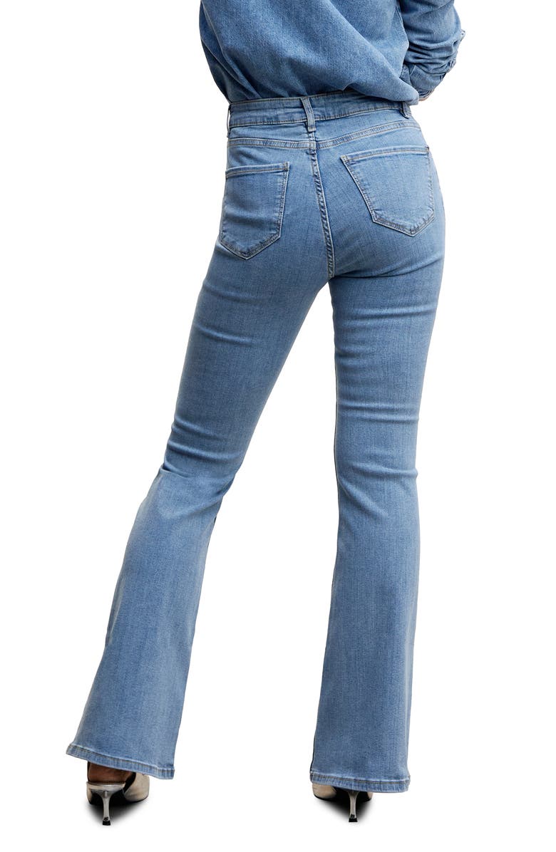 MANGO Flare Jeans, Alternate, color, Medium Blue