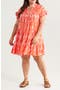 selected Coral- Pink Ikat Allover